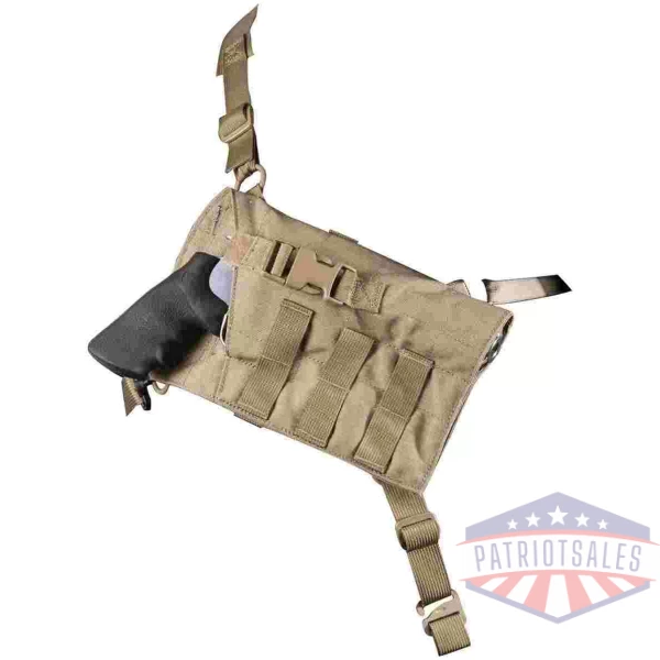 Viking Tactics Big Rig Chest Holster for Revolvers Coyote Tan