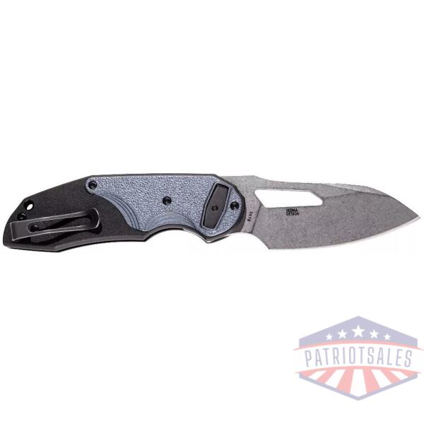 CRKT Attaboy Folding Knife 2-3/4" Drop Point Blade Black and Blue