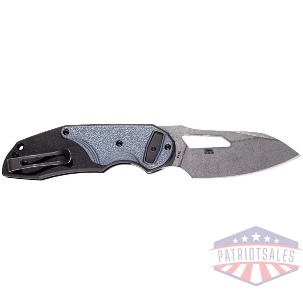 CRKT Attaboy Folding Knife 2-3/4" Drop Point Blade Black and Blue