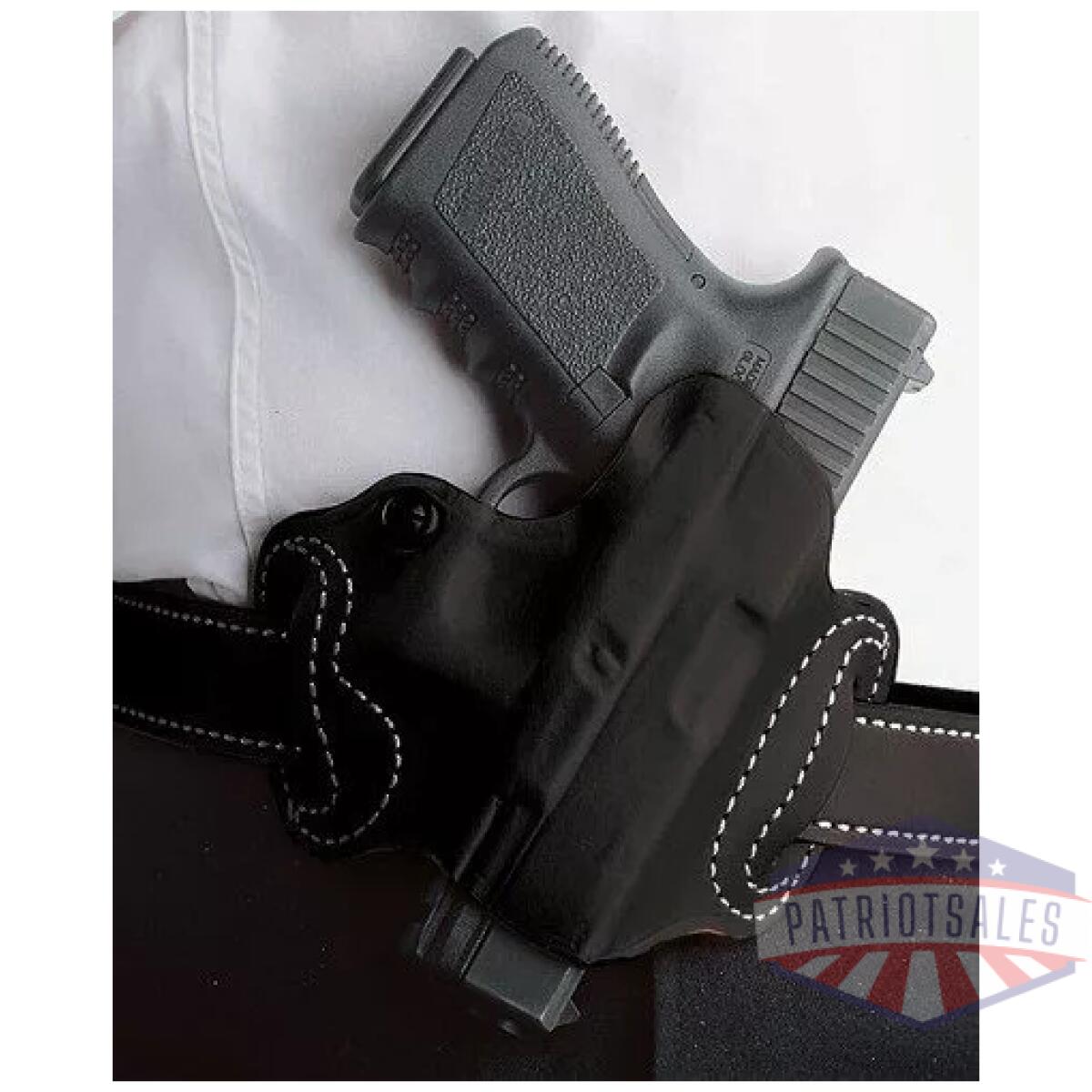 086bae8z0. Webp - desantis mini slide holster - owb rh lthr for glock 20/21 bl - 086bae8z0
