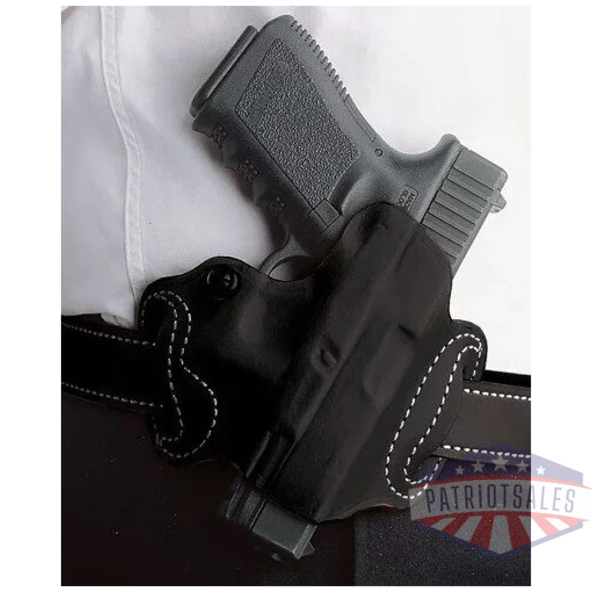 086bae8z0. Webp - desantis mini slide holster - owb rh lthr for glock 20/21 bl - 086bae8z0
