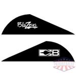 BOHNING BLAZER VANES - 2" SOLID BLACK 36PK
