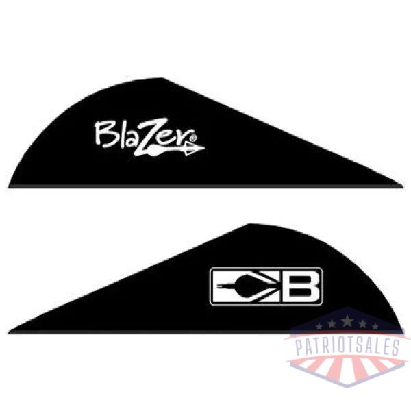 BOHNING BLAZER VANES - 2" SOLID BLACK 36PK