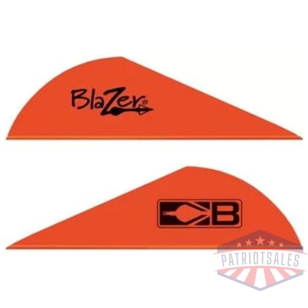 BOHNING BLAZER VANES - 2" SOLID NEON RED 100PK