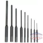 wheeler roll pin punch master - set 18-punches/1-hammer/case