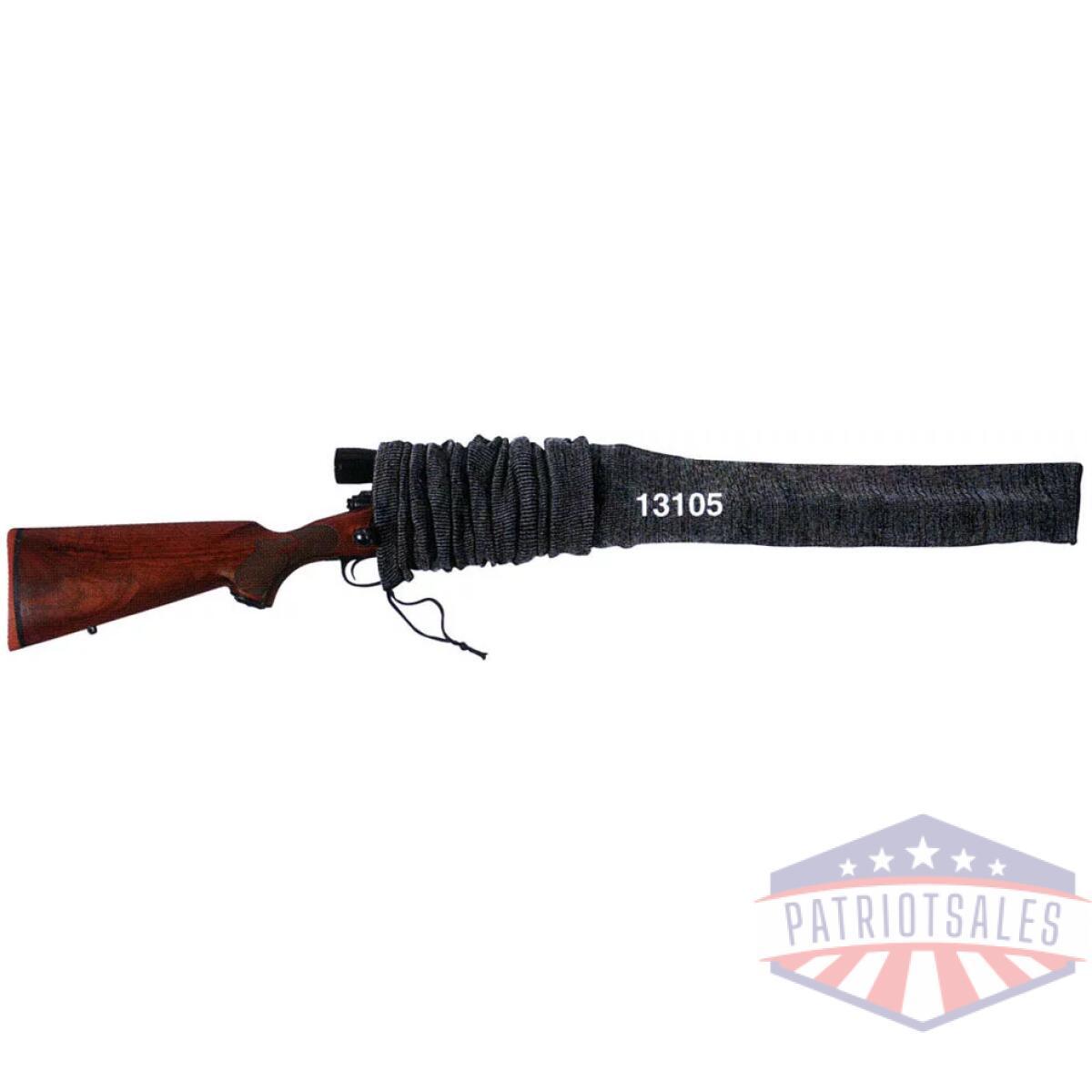 13105. Webp - allen gun sock 52" knit gray - oversized scoped & non-scoped - 13105