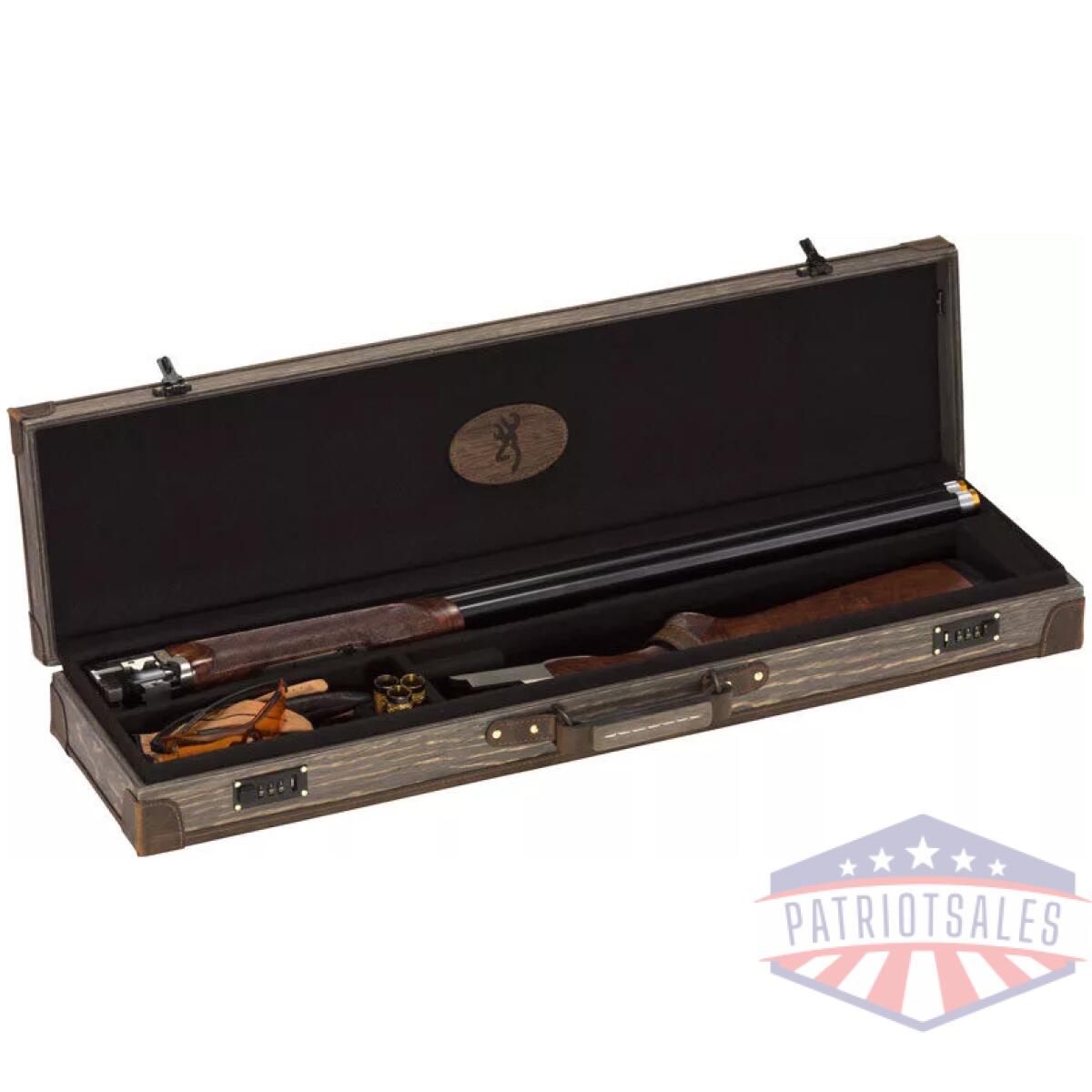 1428316. Webp - browning luggage case o/u & bt - to 32" dark madera wood grain - 1428316