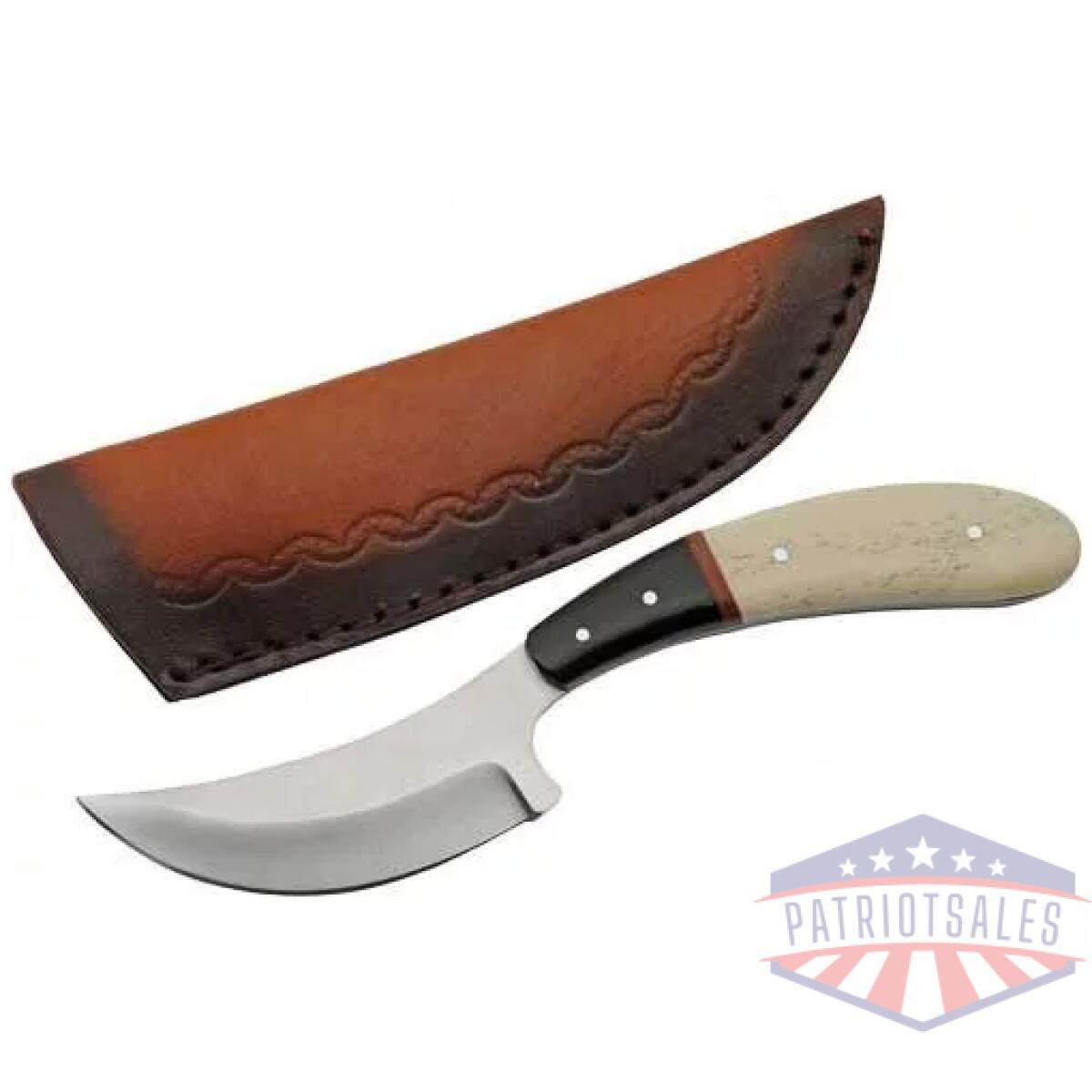 203419bo. Webp - szco rite edge 3. 75" bone bird - wing skinner w/sheath - 203419bo