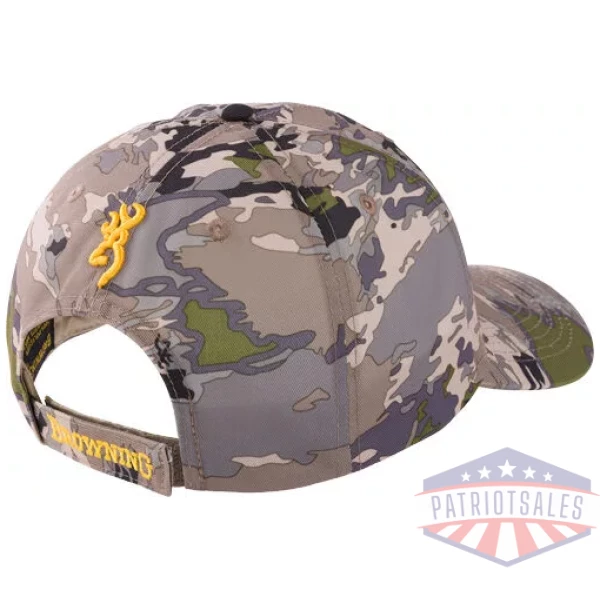 BROWNING RIMFIRE CAP BUCKMARK - LOGO OVIX CAMO VELCRO