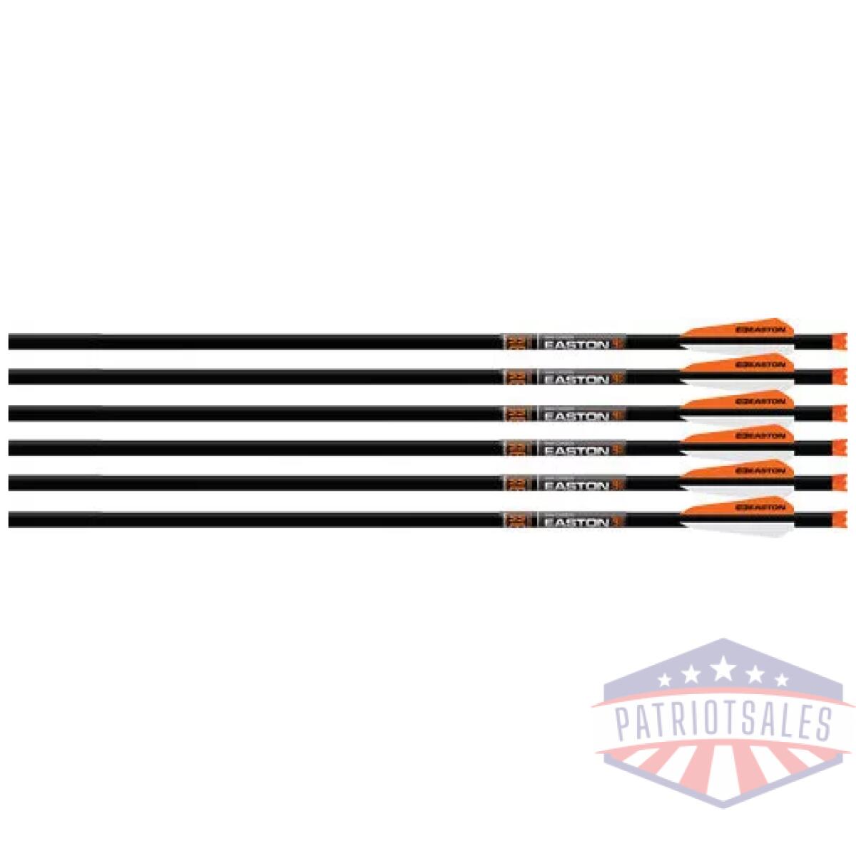 430076. Webp - easton xbow bolt 9mm carbon - 20" w/3" vanes half moon 6-pk - 430076