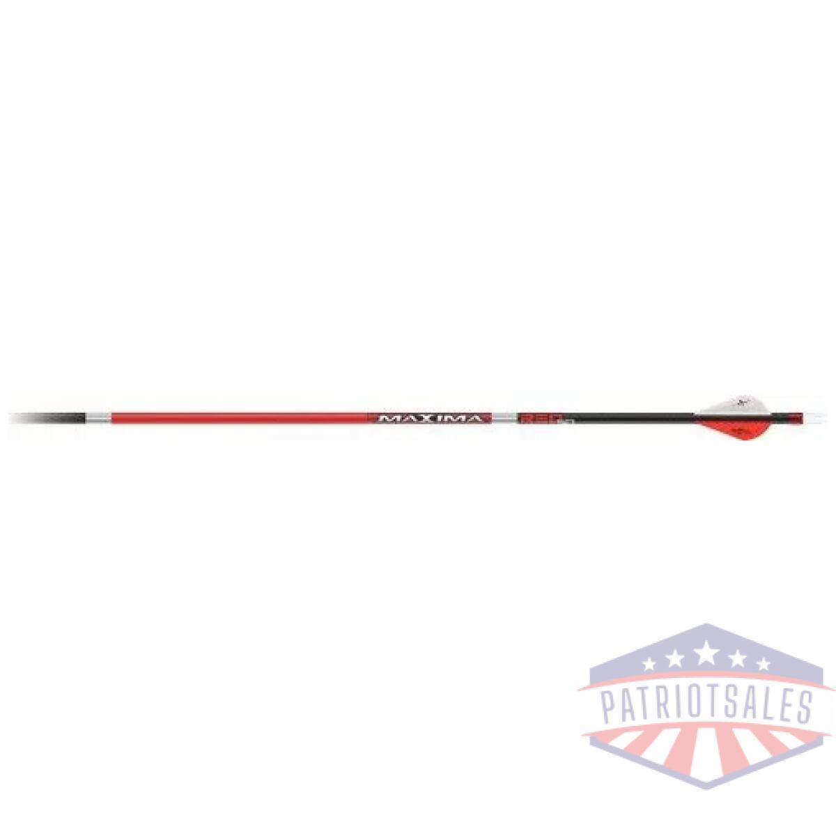 50870. Webp - carbon express arrow maxima - red sd 400 w/2" vanes 6pk - 50870