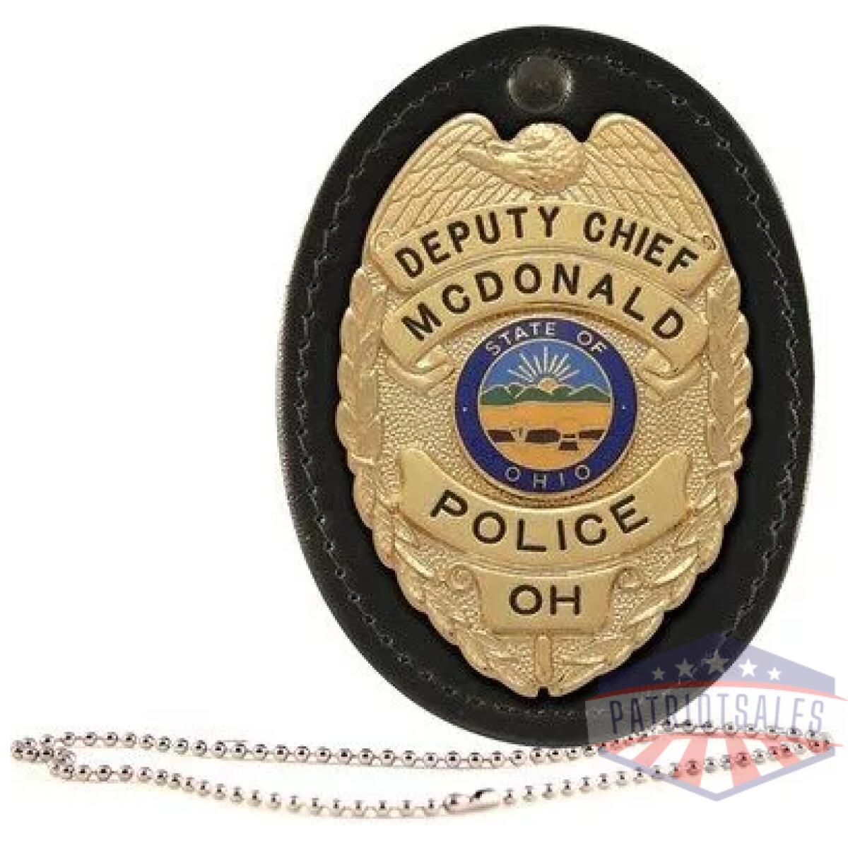 5888ch-1. Webp - oval badge holder, hook and loop closure - 5888ch 1