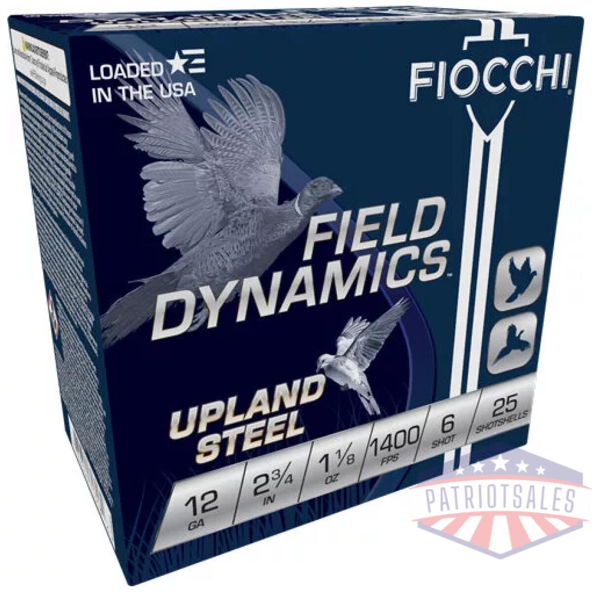 A12hvst6. Webp - fiocchi steel 12ga 2. 75" - 1-1/8oz #6 25rd 10bx/cs - a12hvst6