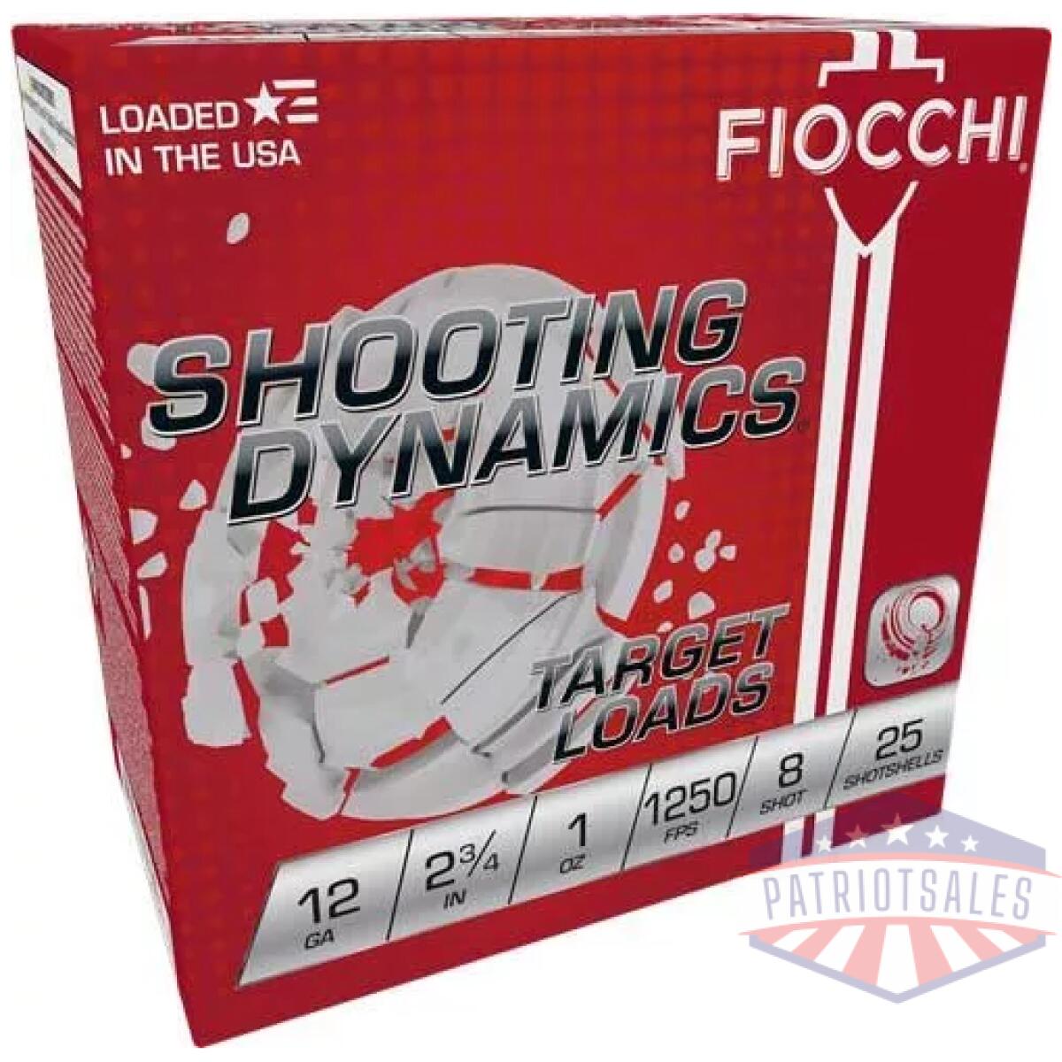 A12sd1x8. Webp - fiocchi 12ga 2. 75" 1oz #8 - 1250fps 250rd case lot - a12sd1x8