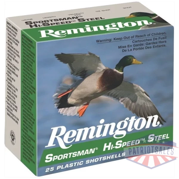 REMINGTON HI-SPEED STEEL 12GA - 3" 1-1/4OZ #4 25RD 10BX/CS