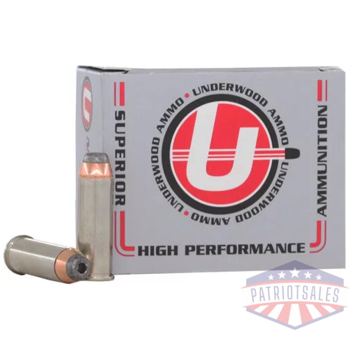 A329. Webp - underwood 44 rem mag 200gr jhp - 20rd 10bx/cs - a329