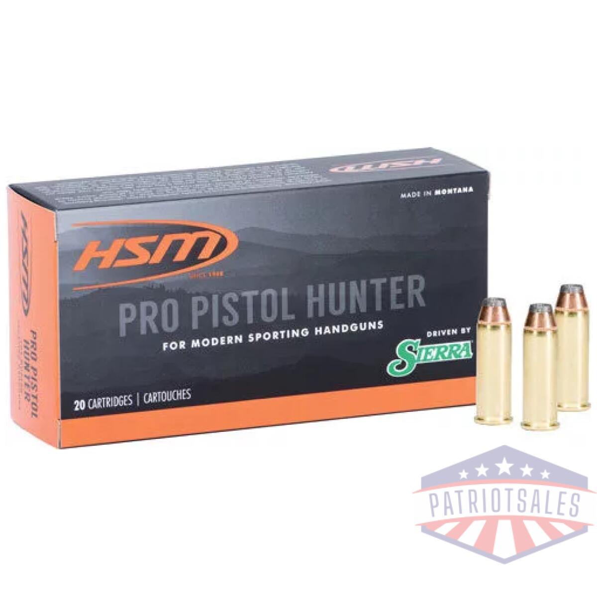 A45c9n20. Webp - hsm pro pistol 45 lc 300gr jsp - 20rd 20bx/cs - a45c9n20