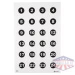 ACTION TGT 24 3" NMBR CIRCLES 100PK