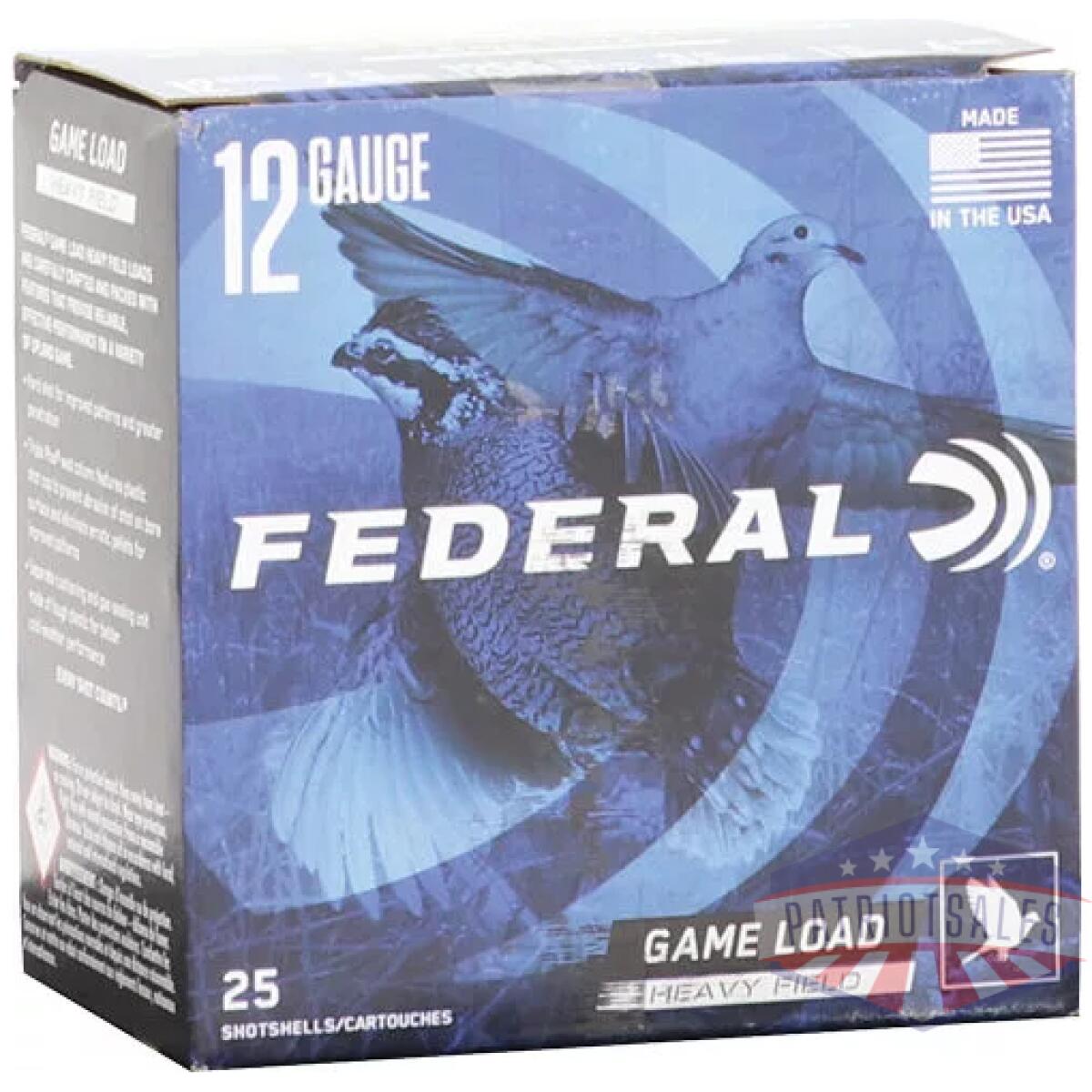 Ah1234. Webp - federal game shok 12ga 2. 75" - 1-1/8oz #4 25rd 10bx/cs - ah1234