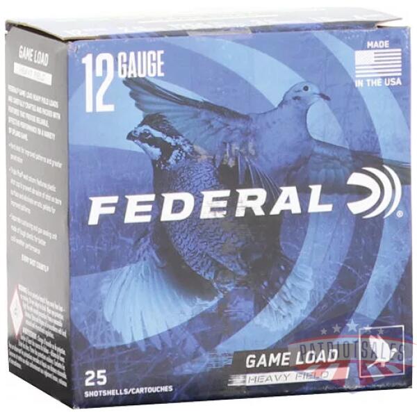 FEDERAL GAME SHOK 12GA 2.75" - 1-1/8OZ #4 25RD 10BX/CS