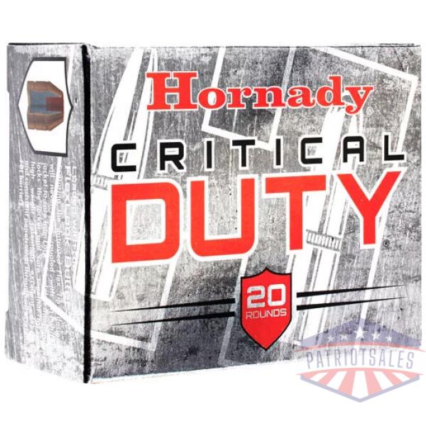 HORNADY CRITICAL DUTY 357 SIG - 135GR FLEXLOCK 20RD 10BX/CS