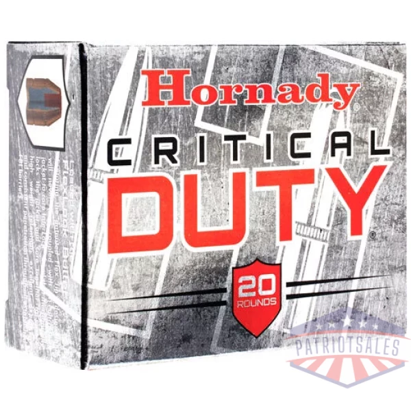 HORNADY CRITICAL DUTY 357 SIG - 135GR FLEXLOCK 20RD 10BX/CS