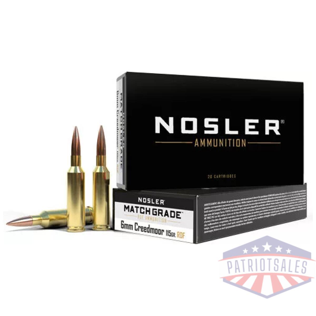 An60170. Webp - nosler match 6mm cm 115gr - reduced drag hpbt 20rd 10bx/cs - an60170
