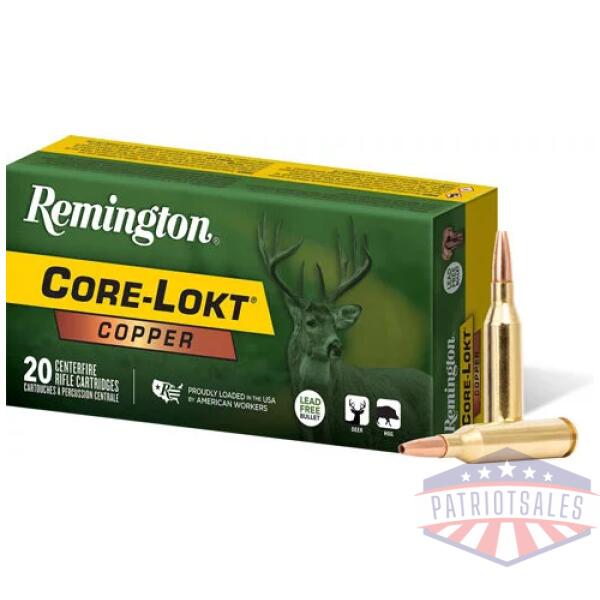 REMINGTON 308 WIN 150GR COPPER - CORE-LOKT HP 20RD 10BX/CS