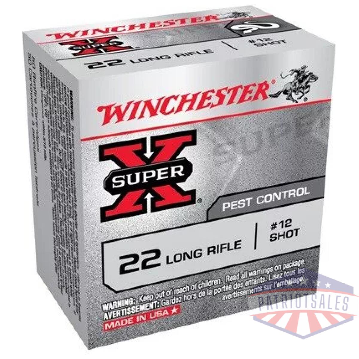 Ax22lrs. Webp - winchester super-x shotshell - 22lr #12 shot 50rd 100bx/cs - ax22lrs