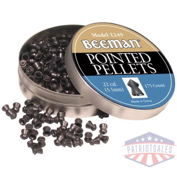 BEEMAN PELLETS 22 POINTED - 15.43GR 175 PACK