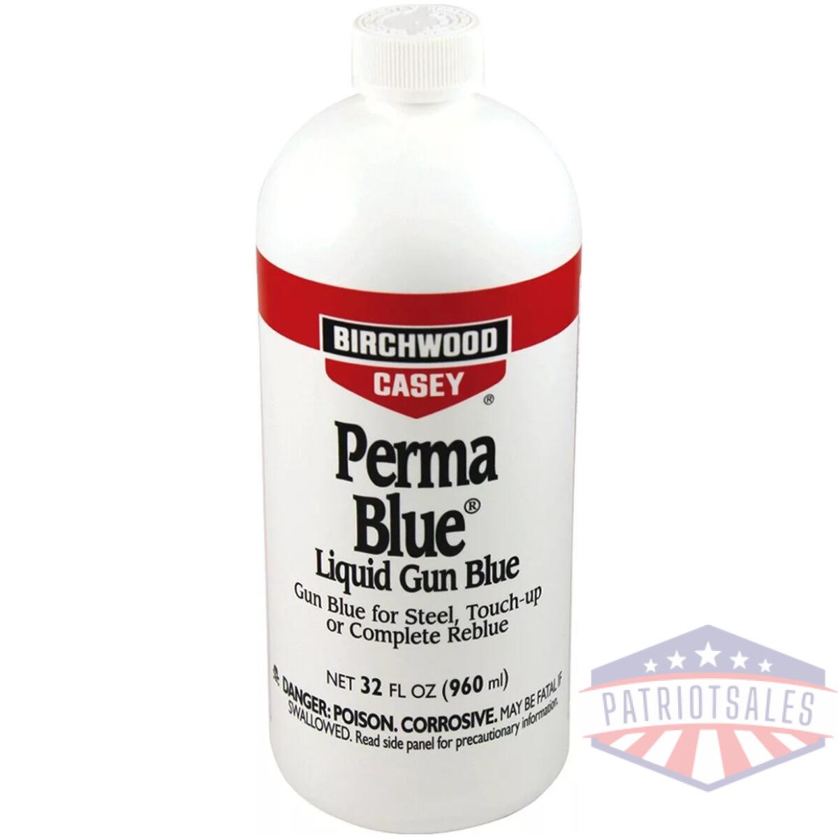 Bc-13132. Webp - perma blue liquid gun blue, 32 fl. Oz. Bottle - bc 13132