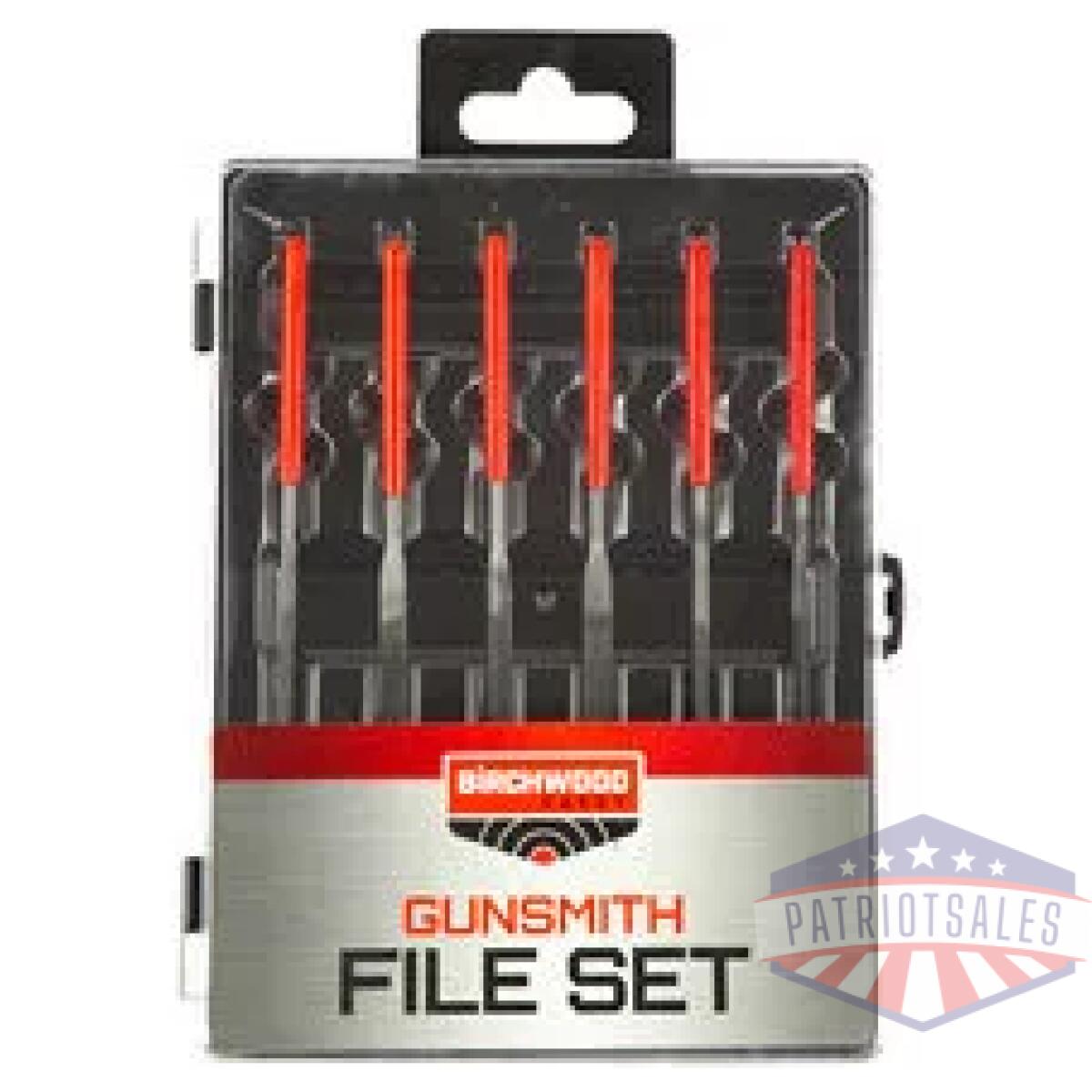 Bcgsfs_1. Webp - b/c gunsmithing file set 6pc blk/rd - bcgsfs 1