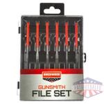B/C GUNSMITHING FILE SET 6PC BLK/RD