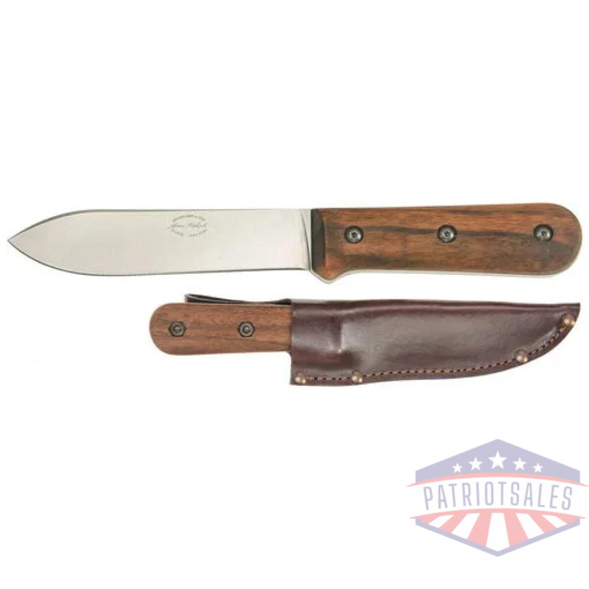 Bk62. Webp - ka-bar becker kephart knife - 5. 12" bld wlnt hndle lthr shth - bk62
