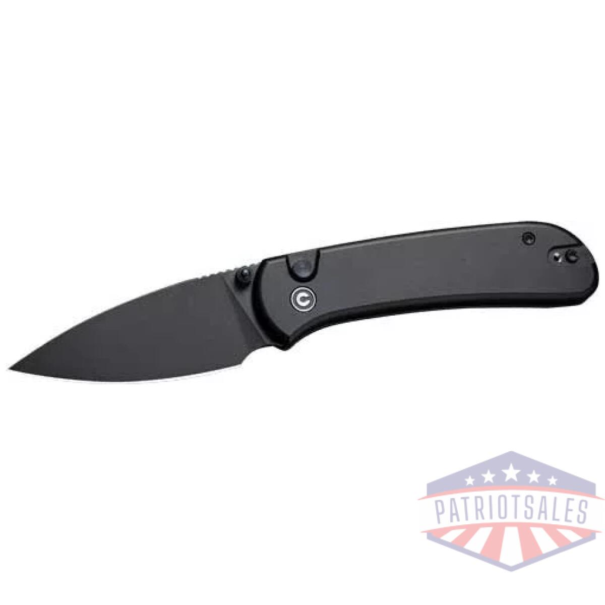 C22030e1. Webp - civivi knife quibit 2. 98" blk/ - blk stonewash button lock - c22030e1