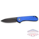 civivi knife elementum 3.47" - blue g-10/black stonewash d2