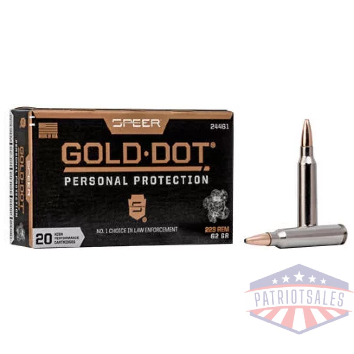 Cci24461_1-19. Webp - spr gold dot 223 rem 62gr hp 20/200 - cci24461 1 19
