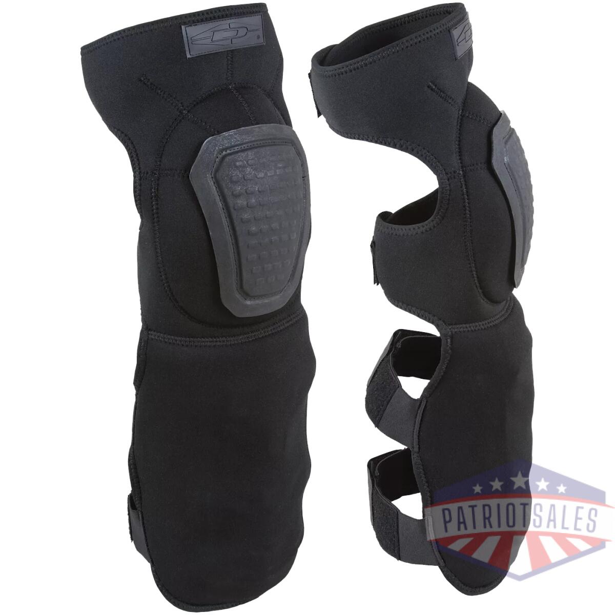 Neoprene knee/shin guards w/ non-slip knee caps - image 1