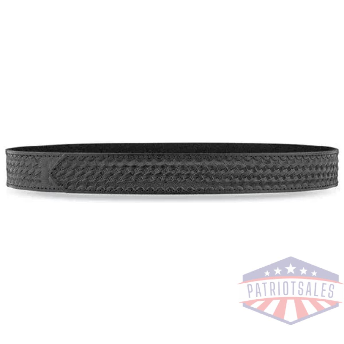 Dty-5121-s. Webp - 1-1/2"" basketweave leather buckleless inner belt - dty 5121 s