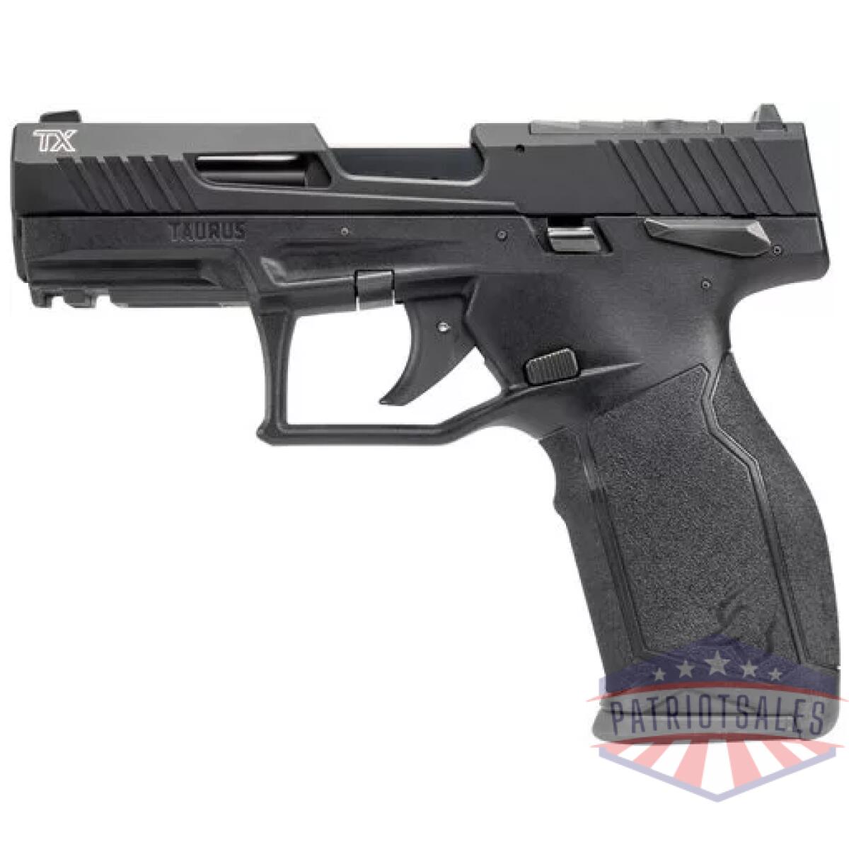 G12tx22p34110_left_1. Webp - taurus tx-22 22lr 4. 1" toro - adj. 10-shot black non thread - g12tx22p34110 left 1
