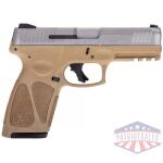 taurus g3 9mm 17-shot 3-dot - adj. tan/stainless polymer