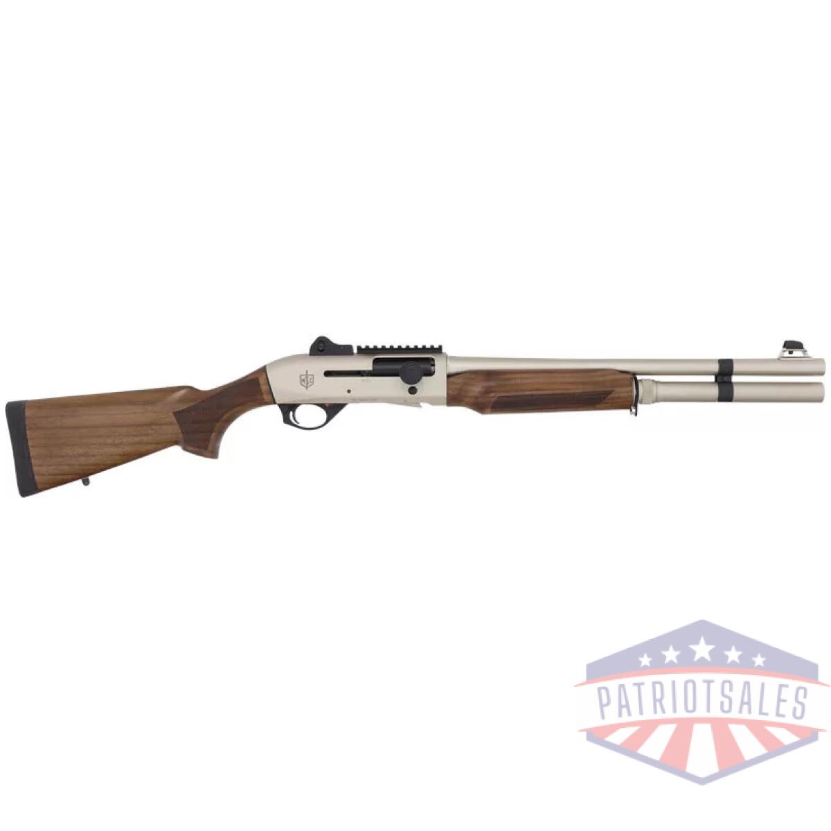 G21000159. Webp - mac 2 tac marine wood 12ga 3" - 18. 5" bbl 5rd nickel/wood - g21000159