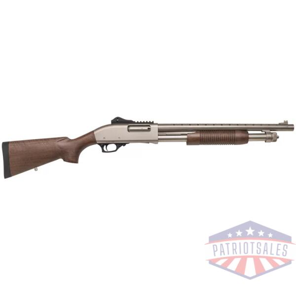 TOKAREV TX3 12GA 3" PUMP - 18.5" BBL 5RD NICKEL/WOOD