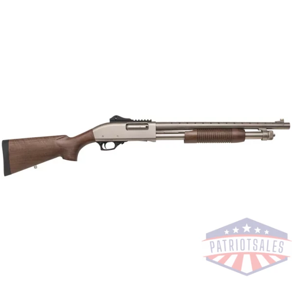 TOKAREV TX3 12GA 3" PUMP - 18.5" BBL 5RD NICKEL/WOOD