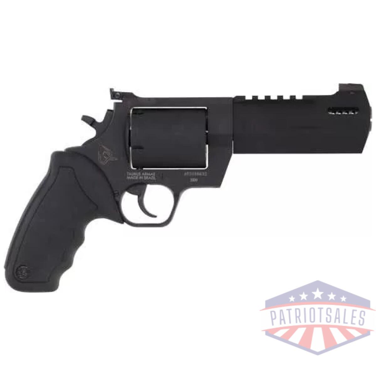 G2500051rh. Webp - taurus raging hunter 500s&w - 5 1/8" 5-shot blued rubber - g2500051rh
