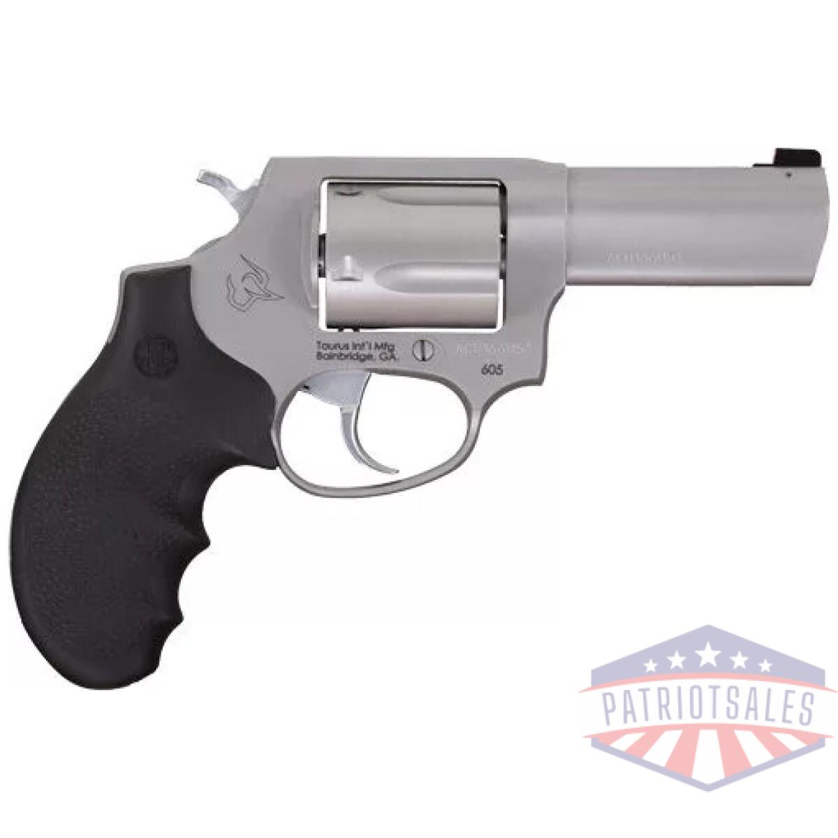 G260539ns. Webp - taurus 605 357mag 3" night - sight 5-shot ss rubber grp - g260539ns