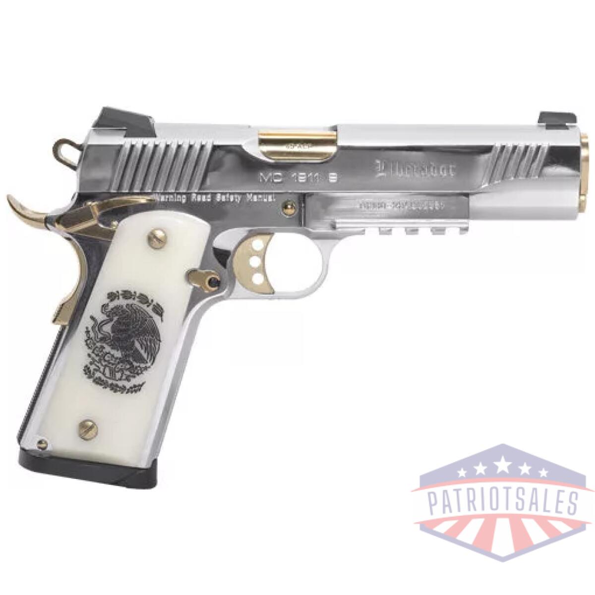 G391055_2. Webp - girsan mc1911s liberadore - 38 super chrome/gold engr. 8rd - g391055 2