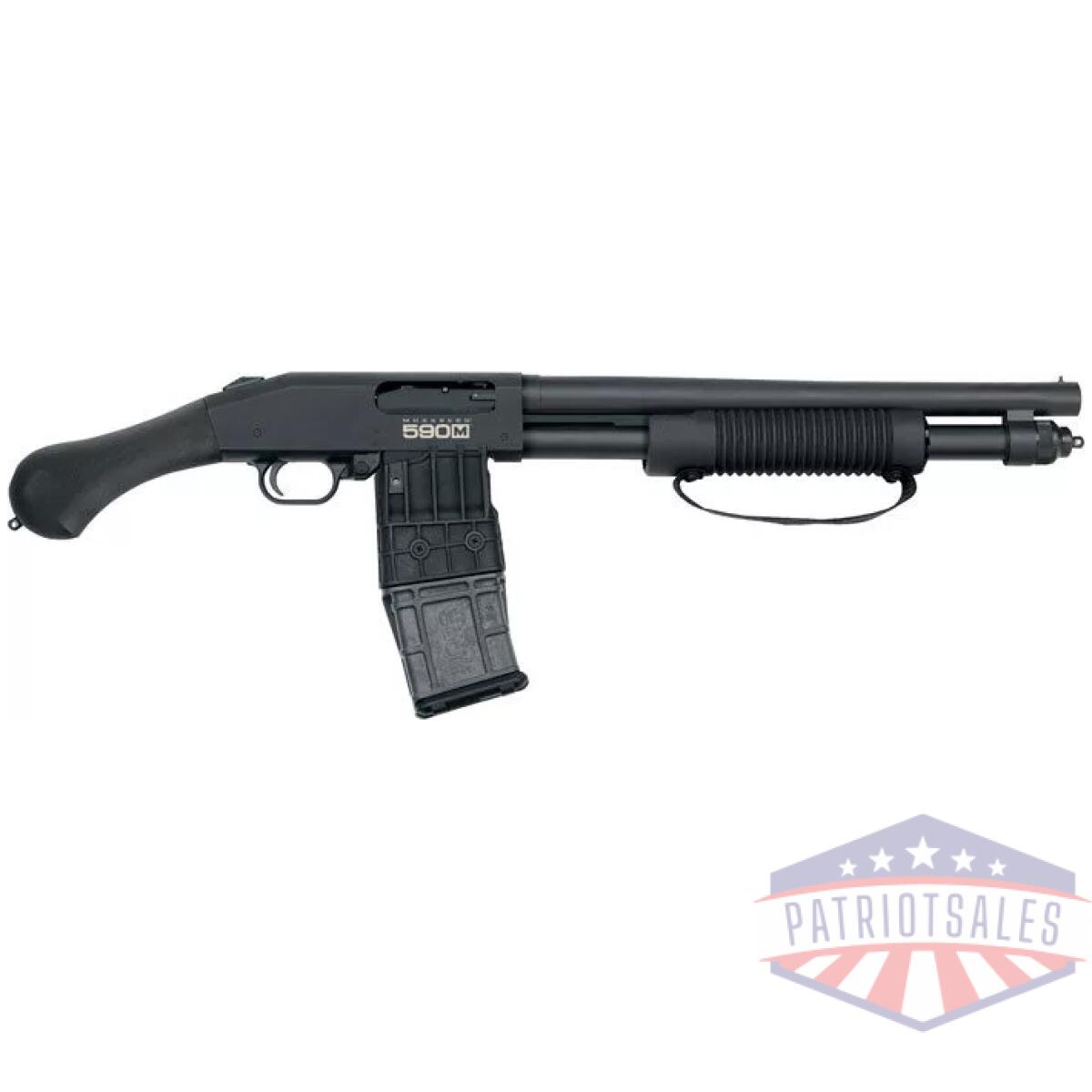 G50208. Webp - mossberg 590m shockwave 12ga - 15" 10rd 2. 75" blued/syn - g50208
