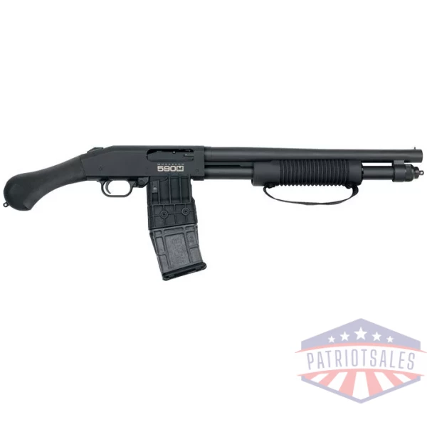 MOSSBERG 590M SHOCKWAVE 12GA - 15" 10RD 2.75" BLUED/SYN