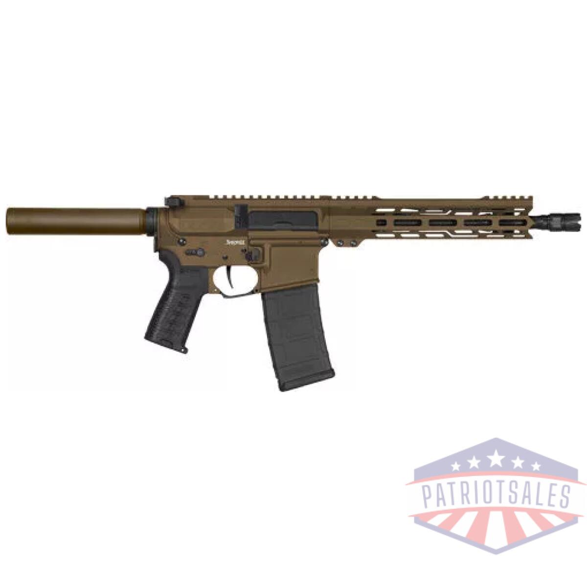 G55aed0amb. Webp - cmmg pistol banshee mk4 5. 56mm - 10. 5" 30rd pistol tube bronze - g55aed0amb